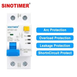 Siguranta Automata cu Protectie Arc Electric, AFDD Sinotimer AFDD1-63 C16, 16A, 230V AC